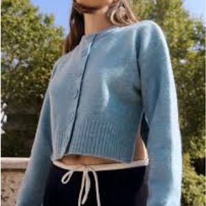 Zara Blue Women's Cardigan Sweater